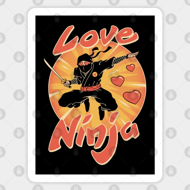 Love Ninja Magnet by Vincent Trinidad Art